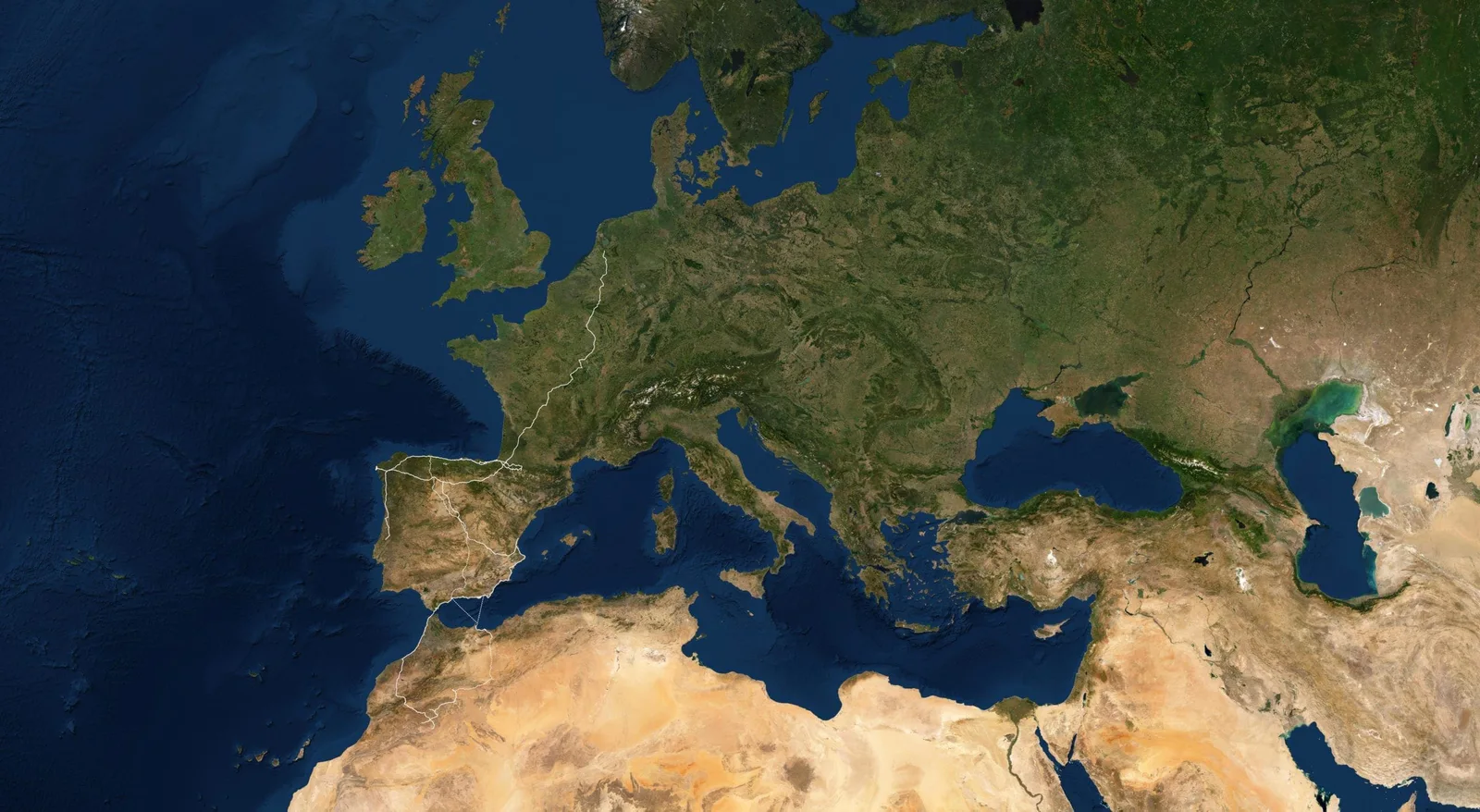 GABRIEL & JMHS, 15.9.2015 – 7.8.2019: satellite map of Europe and North Africa