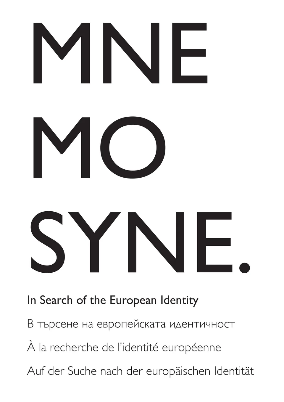 MNEMOSYNE: Auf der Suche nach der Europäischen Identität