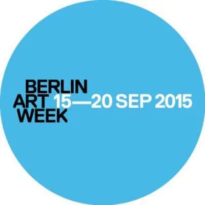 Logo der Berlin Art Week, 15.–20. September 2015, blauer Kreis