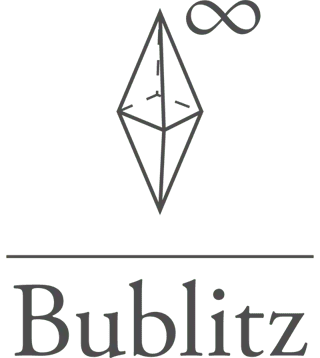 Bublitz logo: a diamond emblem with an infinity sign above the word “Bublitz”